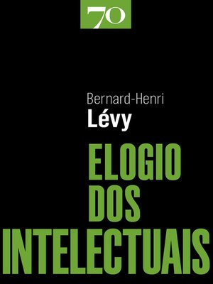 cover image of Elogio dos Intelectuais
